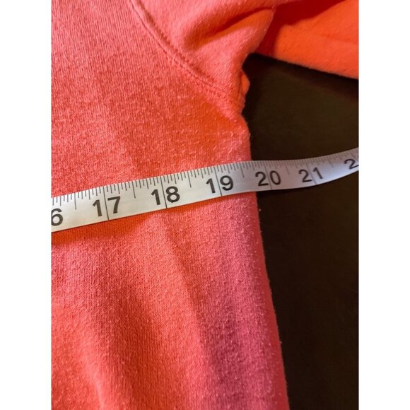 Vintage 90s Flower Embroidered Top Stitch Pink Pullover Sweatshirt Top - Picture 7 of 9